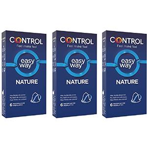 Control Nature Easy Way Mix Cofanetto Preservativi Facili da Indossare - 18 Profilattici