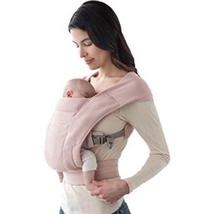 Ergobaby BCEMAPNK, Embrace Marsupio per neonati da 0 mesi, extra morbido ed ergonomico, Blush Pink, 1 pezzo (confezione da 1)