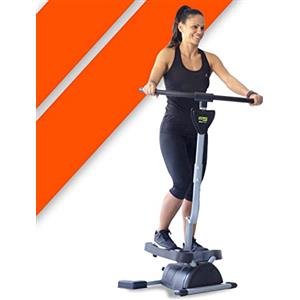 Bonplus BP | Stepper con Manubrio Regolabile | Stepper Twister | Pedalatore | con Monitor LCD | Resistenza Regolabile | Allenare Tutto il Corpo | Fitness