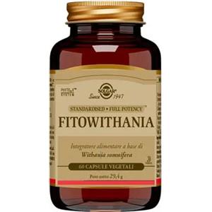 Solgar Fitowithania - Integratore Tonico Adattogeno 60 Capsule Vegetali