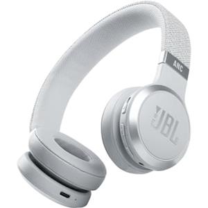 JBL LIVE 460 NC, Cuffie On-Ear Wireless Bluetooth con Cancellazione Adattiva del Rumore, Cuffia Pieghevole Senza Fili per Musica, Chiamate e Sport, Fino a 50h di Autonomia, Bianco