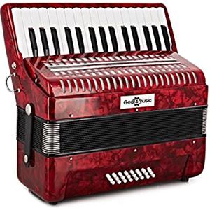 Gear4music Fisarmonica a Piano Professionale con Custodia per Adulti Principianti