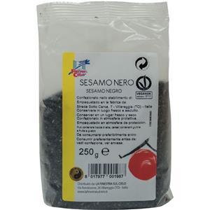 BIOTOBIO Semi di Sesamo Nero Biologico 250g - Ricchi di acidi grassi pregiati, adatti ai vegani