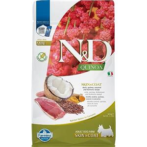 Farmina N&D Quinoa Skin&Coat Anatra Cocco e Curcuma per Cani Adulti Mini 800g
