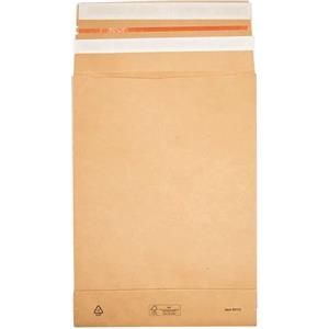 Bong E-Green Kraft Mailer 450x350x120 mm - 120 GSM Peel & Seal, Impermeabile, Confezione da 200 pezzi