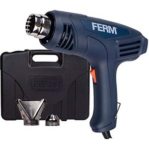 FERM Pistola termica 2000W Temperatura regolabile: 450°C e 600°C. Incl. 2 ugelli e valigetta