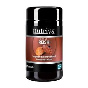 Nutriva Reishi: Integratore Naturale per Difese Immunitarie con Ganoderma Lucidum - 60 Capsule Vegetali