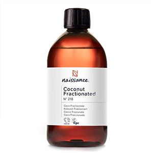 Naissance Olio di Cocco Frazionato (No. 218) - 450ml - Olio di Cocco Liquido per Capelli, Viso, Pelle, Unghie, Oli Essenziali