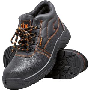 Ogrifox Ox-OIX-T-SB Scarpe Antinfortunistiche per Donna e Uomo, Scarpe da Lavoro, Stivali di Sicurezza, Categoria SB OB, Nero-Arancio, Taglia 48