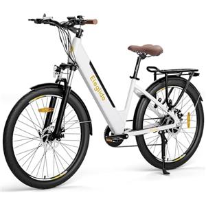 Eleglide Bicicletta Elettrica T1 Step-Thru, Batteria 13Ah Bicicletta Elettrica da Trekking, 27,5 Bici Elettrica, Cambio 7vel, Con Portapacchi Posteriore, Motore Con Coppia di 50 Nm