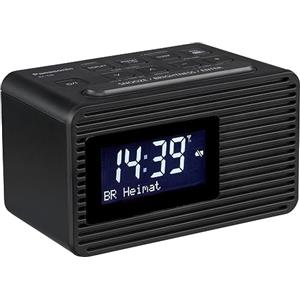 Panasonic RC-D8EG-K - Radiosveglia Digitale DAB+, Ampio Display, Tasto Snooze, Doppio Timer, Ricarica per Smartphone con Porta USB, Timer Sleep