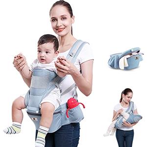Homlynn Fascia porta bebè 6 in 1 neonato - ergonomica, trasformabile, rivolta verso l'esterno e verso l'esterno, adatta a tutte le esigenze del bambino da 0 a 36 mesi, adatta a tutte le stagioni