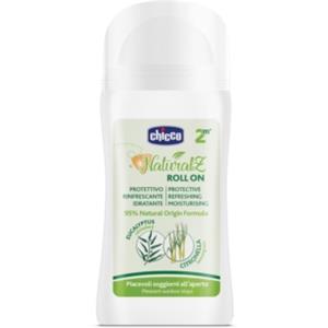 Chicco Roll On NaturalZ Antizanzare Protettivo e Rinfrescante 60 ml - Tripla Azione: Protegge, Rinfresca, Idrata