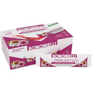 Bonomelli - Integratore Botanico Immunity, 14 bustine, pronto da bere. Con Reischi, Echinacea, Altea e Zinco. Per supportare le naturali difese dell'organismo (140ml)