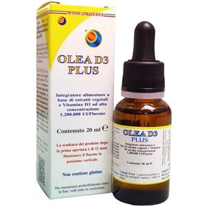 HERBOPLANET Srl Olea D3 Plus gocce alta concentrazione vitamina D3 20 ml