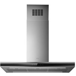 Elica Cappa aspirante a isola ADÉLE IS BLIX/A/90 X 60 PRF0167313 finitura inox/vetro nero da 90 cm