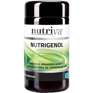 Nutriva Nutrigenol - Integratore Antiossidante in 30 Compresse, Privo di Zuccheri e Glutine, Adatto a Vegetariani e Vegani