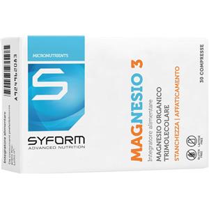 SYFORM Srl Syform, Magnesio 3 Integratore Alimentare, 30 Compresse