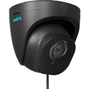 Reolink 5MP Telecamera Esterno PoE, Rilevamento Uomo/Veicolo/Animale, Visione Notturna IR 30 metri, Videocamera Sorveglianza Esterno Impermeabile IP67, Audio, Slot per Scheda microSD, RLC-520A (Nero)