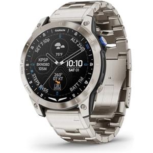 Garmin D2 Mach 1 Aviator Smartwatch with Vented Titanium Bracelet Bracciale Titanio E Silicone