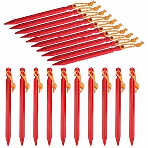 HOOPOE Picchetti da Tenda in Alluminio 18 cm, 20 Pezzi per Campeggio, Giardino, Escursionismo e Spiaggia