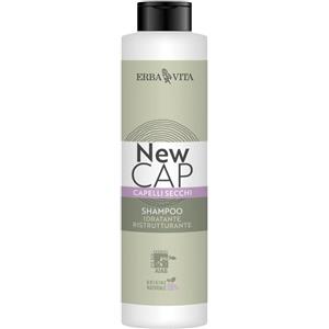 Erba Vita New Cap Shampoo Capelli Secchi 250ml - Nutriente e Ristrutturante con Aloe Vera e Fiordaliso
