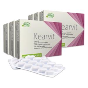 Wellvit Kearvit 30 Compresse 1000mg - Integratore per l'Equilibrio Ormonale Femminile con Damiana e Maca