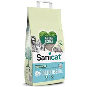 Sanicat Lettiera Multipet in Cellulosa Riciclata - Alta Assorbenza e Controllo Odori - Formato 10L