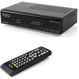 XORO HRS 2610 - Ricevitore satellitare digitale con connessione HDMI e SCART, LAN, compatibile con Unicable, lettore multimediale USB 2.0, elenco canali ASTRA 19.2 preprogrammato