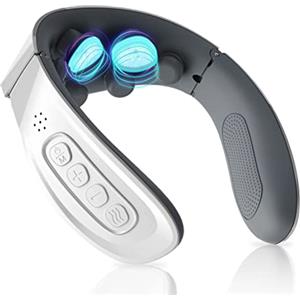 Poligono Massaggiatore Cervicale Elettrico Riscaldante, 5 Modalità, 15 Livelli Forza, Temperatura Costante, Tecnologia Bassa Bulbazione, Per Rimediare Mal di Schiena
