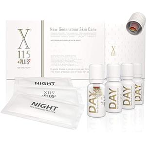 X115+Plus 2 | Collagene Marino + Acido Ialuronico + 18 Vitamine e Antiossidanti | Integratore Antirughe | Pelle e Articolazioni |
