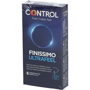 Control Finissimo Ultrafeel - Preservativi ultrasottili in lattice naturale, 6 pezzi
