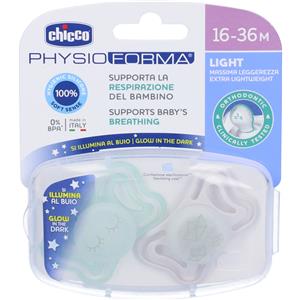 Chicco Physio Light Chicco Succhietto Light Lumi Silicone 16-36m 1 pz Altro