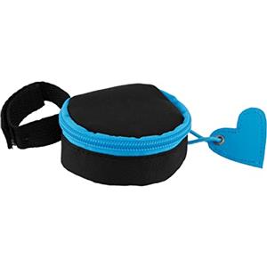 Chicco Portasucchietto in Tessuto, contiene fino a 2 succhietti, con Pratico Velcro per Agganciarlo, 0 Mesi+, Azzurro