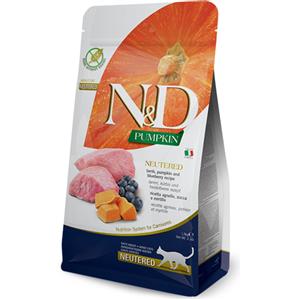 N&D Pumpkin Gatto Adult Neutered Agnello Mirtillo 1.5KG
