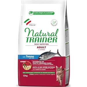 Natural Trainer Gatto Adulto con Tonno - Alimento Completo 1,5 kg