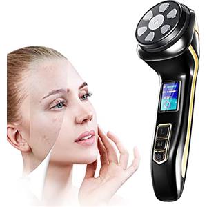 My's beauty Mini Macchina HIFU 4 in 1 Dispositivo di Bellezza per il Lifting della Pelle per le donne viso e Corpo Mento Collo Occhio, Massaggiatore Facciale Portatile a Impulsi RF ad Ultrasuoni EMS