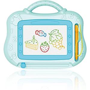 Toulifly Lavagnetta Magica,Lavagna Magnetica per Bambini, Schede Schizzo, Tavolo Cancellabile,Giocattoli Educativi Creativi 2-5 Anni,blu