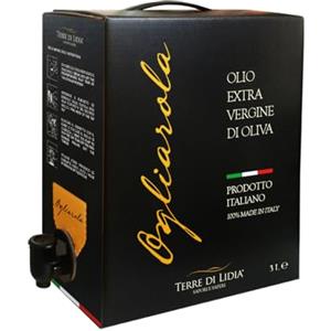 TERRE DI LIDIA SAPORI E SAPERI DI PUGLIA Terre di Lidia - Olio extravergine di oliva - 1 bag in box (3 L) - scatola con rubinetto laterale - Filiera corta, Non filtrato - Varietà Ogliarola, Gusto Delicato - Produzione 100% italiana
