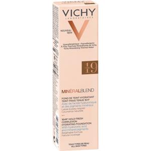 Vichy Mineralblend Fondotinta Idratante Fluido 30 ml - Colore 19 Umber, Copertura Naturale e Luminosità