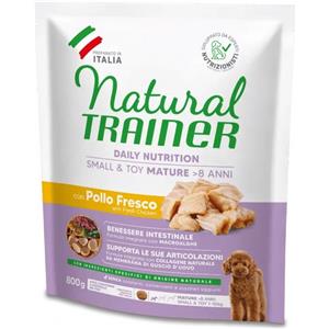 Natural Trainer Crocchette per Cani Senior Small & Toy con Pollo Fresco - 800g