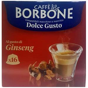 CAFFÈ BORBONE 16 Capsule Caffè Borbone ginseng compatibili Nescafè Dolce Gusto ®