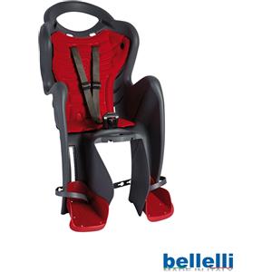Bellelli - Seggiolino Bici Mr Fox Clamp - Posteriore - fino a 22 kg Silver