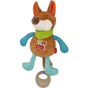 Sigikid 42380 Mini Carillon Volpe Musica Ragazze e Ragazzi Baby Toy consigliato dalla Nascita Blu/Marrone