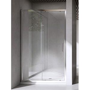 Yellowshop - Box Cabina Doccia Bagno Porta a Nicchia Anta Scorrevole in Cristallo Temperato 6mm Trasparente o Puntinato Misure Cm 100 110 120 130 (Cm 100 (da 99 fino a 103), Trasparente)