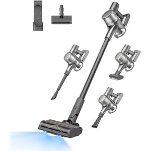 DREAME R20 Aspirapolvere senza fili, Aspirazione Potente 190AW, Autonomia 90min, Individuazione Sporco, Schermo LED, Luci LED Blu, Anti-Groviglio, Pulizia Casa, Peli di Animali Domestici, Tappeti