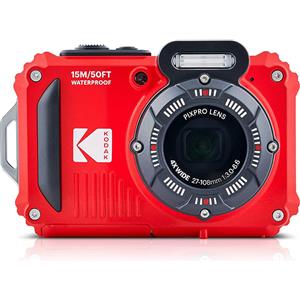Kodak PixPro WPZ2 Waterproof Red, Fotocamera Digitale 16MP Zoom 4x