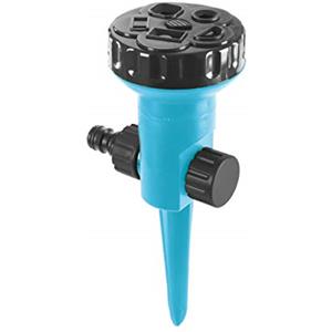 CELLFAST Irrigatori Per Prato Circolari 5 Funzioni Irrigatore Circolare Con Flusso D'Acqua Controllabile Per Prato Fiori Piante Regolazione A Gradini Basic