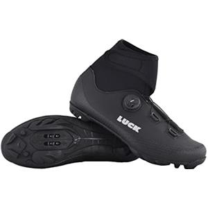 LUCK Fenix, Scarpe da Ciclismo MTB Invernali Unisex-Adulto, Nero, 46 EU