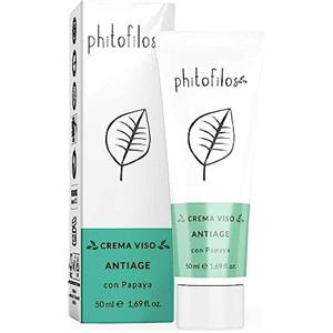 Phitofilos Crema Viso Antiage con Papaya - Rimpolpante e Anti-invecchiamento per Tutti i Tipi di Pelle